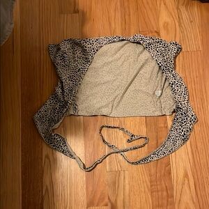 Leopard Print Wrap Top